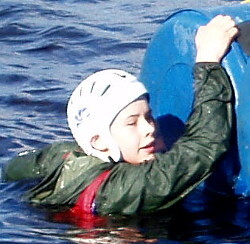 raft building wet and fully clothed